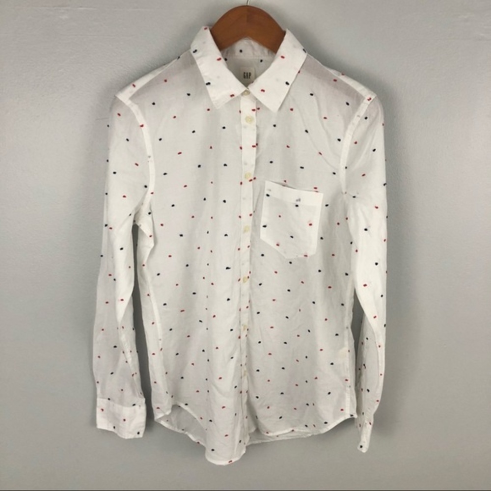 GAP Katya Fitted Boyfriend Shirt NWT Size Small Comfy Office Work